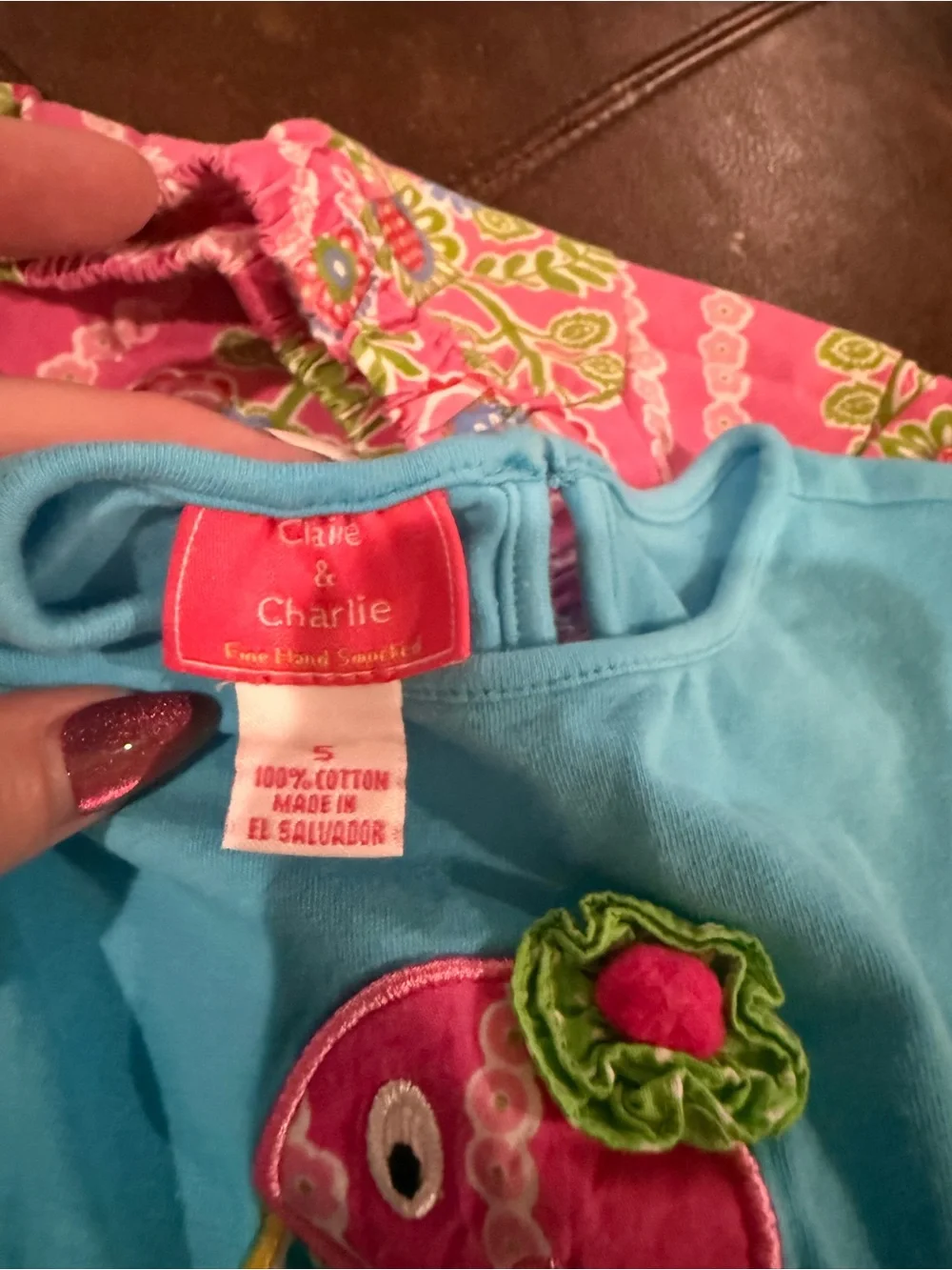 Blue Flamingo Top & Pink Patterned Ruffle Set for Kids